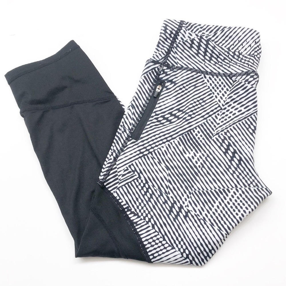 Champion DuoDry black/white mesh crop leggings
